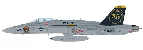 F / A-18 Hornisse Navy, BuNo 164.201, VFA-83 " ", 2005 Rampagers